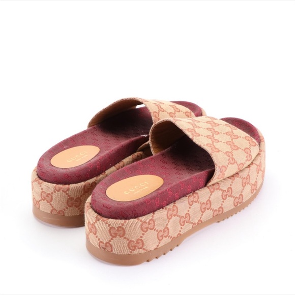 COPY - Gucci Angelina GG Platform Slide Sandal - Picture 2 of 6